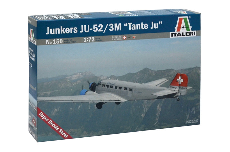 Italeri 150 - SCALE 1 : 72 Junkers Ju - 52 / 3M ''Tante Ju''