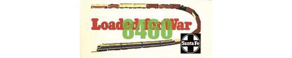 Tichy Train Group HO 8460 Santa Fe Billboard 1940s Loaded for War Kit