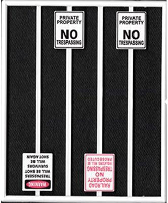 Tichy Train Group O 2101 No Trespassing Signs (8)