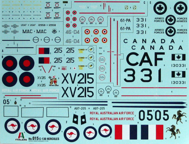 Italeri 015 C - 130 HERCULES E/H, 1:72 Scale