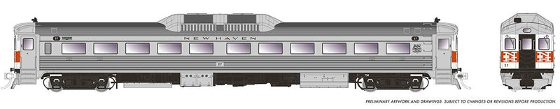 PREORDER Rapido HO 16826 Budd RDC-1 Phase 1b, New Haven (McGinnis)
