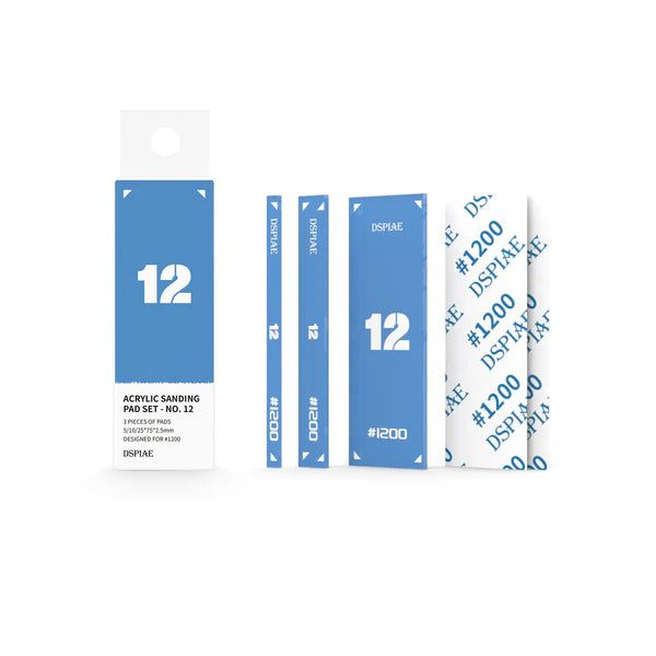 DSPIAE PT-SP12 Acrylic Sanding Pad Set-Dark blue