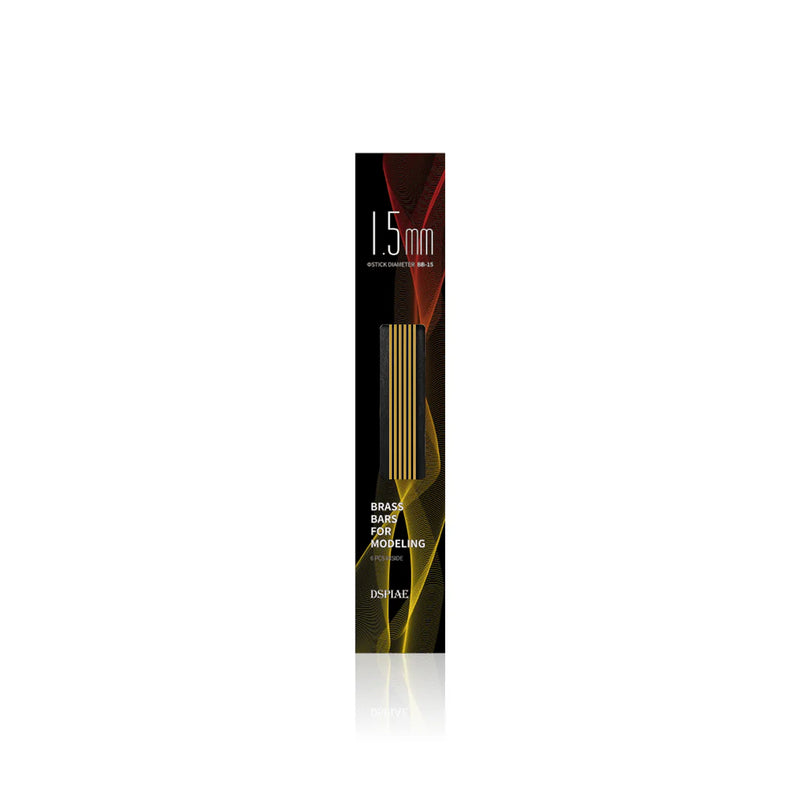 DSPIAE Brass Bars For Modeling 1.5mm (6pcs)