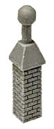 Bar Mills Scale Model Works HO 02035 Vented Brick Chimneys (3)