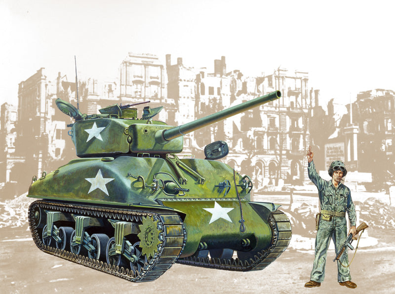 Italeri 225 M4A1 SHERMAN 1:35