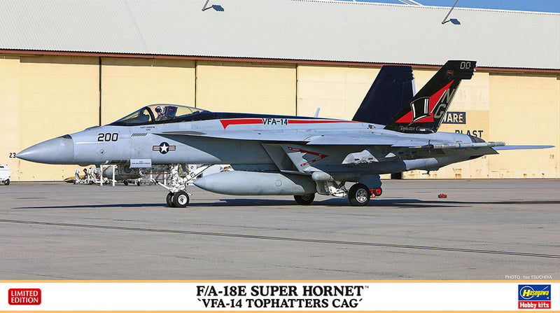 Hasegawa Models 2309 F/A-18E Super Hornet “VFA-14 Top Hatters CAG” 1:72 SCALE MODEL KIT
