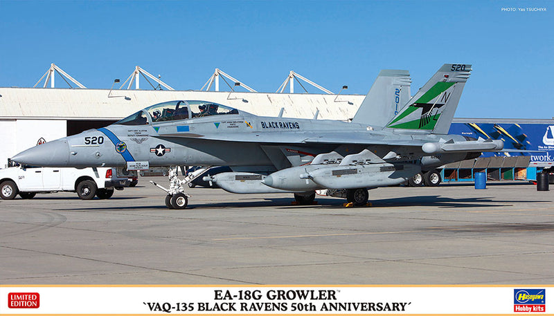 Hasegawa Models 2351 EA-18G Growler “VAQ-135 Black Ravens 50th Anniversary” 1:72 SCALE MODEL KIT