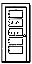 Alexander Scale Models N A-2498 Doors, With Two-Pane Window (4)