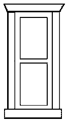 Alexander Scale Models HO 2501 Window dbl hung 2-pane 4/