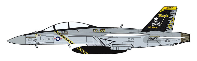 Hasegawa Models 2380 F/A-18F Super Hornet “VFA-103 Jolly Rogers 75th Anniversary” 1:72 SCALE MODEL KIT