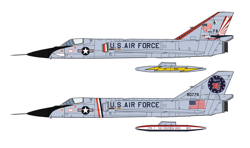 Hasegawa Models 2402 F-106A Delta Dart “Bicentennial” 1:72 SCALE MODEL KIT