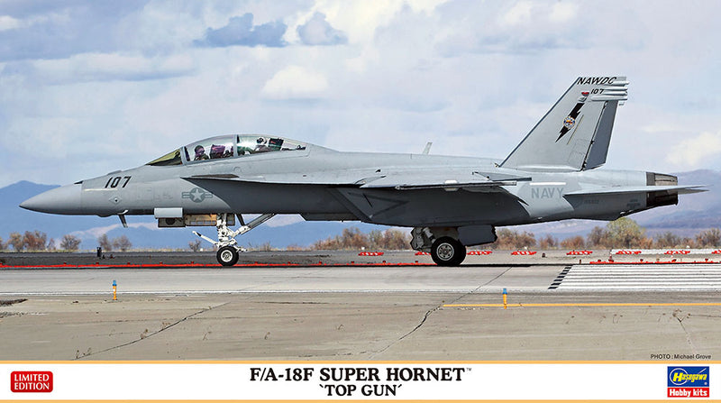 Hasegawa Models 2402 F/A-18F Super Hornet “Top Gun” 1:72 SCALE MODEL KIT