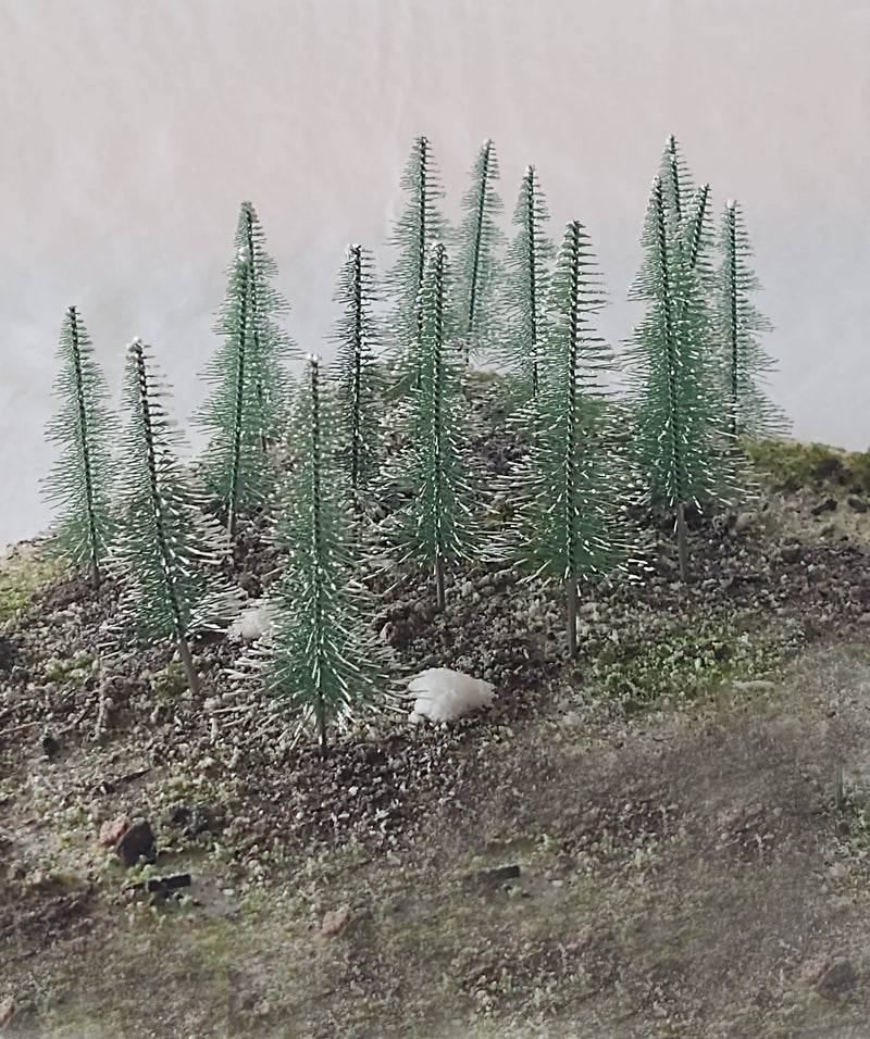 Rock Island Hobby 024202 Snow Covered Fir, 3.5"-4.3" (16-Pack)