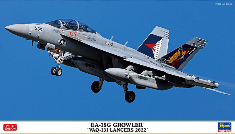 Hasegawa Models 2432 EA-18G Growler “VAQ-131 Lancers 2022” 1:72 SCALE MODEL KIT