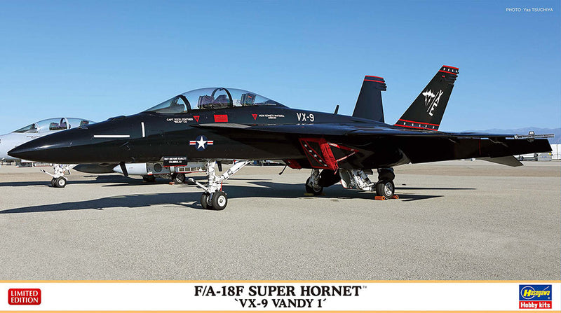 Hasegawa Models 2447 F/A-18F Super Hornet “VX-9 Vandy 1” 1:72 SCALE MODEL KIT