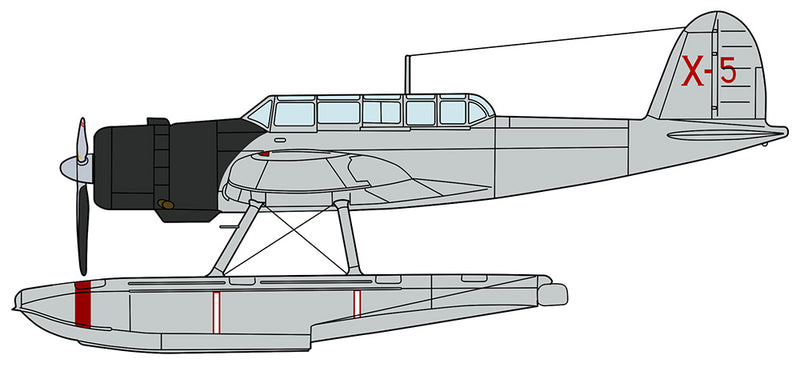 Hasegawa Models 2455 Aichi E13A1 Type 0 water reconnaissance aircraft Type 11 “Kimigawa Maru equipped aircraft” w/catapult 1:72 SCALE MODEL KIT