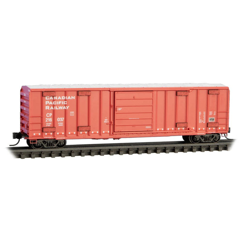 Micro-Trains N 025 00 416 50' Rib-Side Single-Door Boxcar, Vented, No Roofwalk, Canadian Pacific