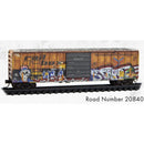 Micro-Trains N 025144011 50' Single Door Rib Side Box Car Without Roofwalk, Railbox