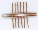 Details West HO 934 Code 70 Railbars #6 & #4 Bolt, Brass (12)