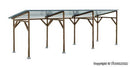 Kibri HO 38349 Wood Carport Shelter Kit