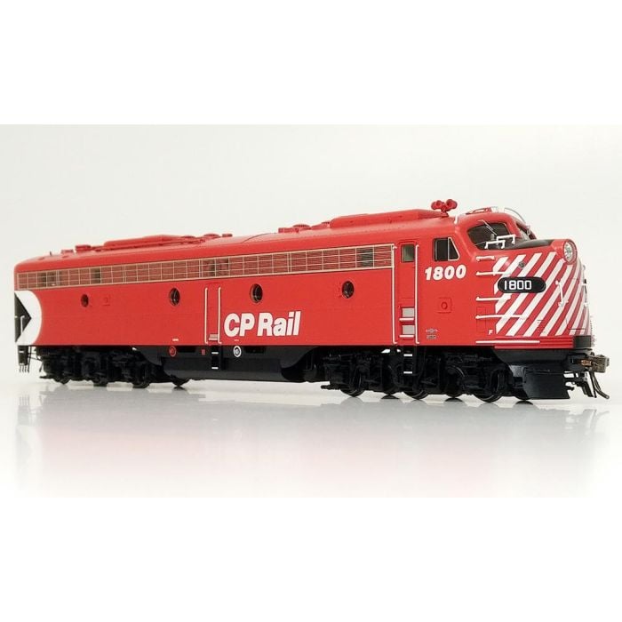 Rapido 28015 HO EMD E8A (DC/Silent): CP Rail - Action Red 5" Stripes: