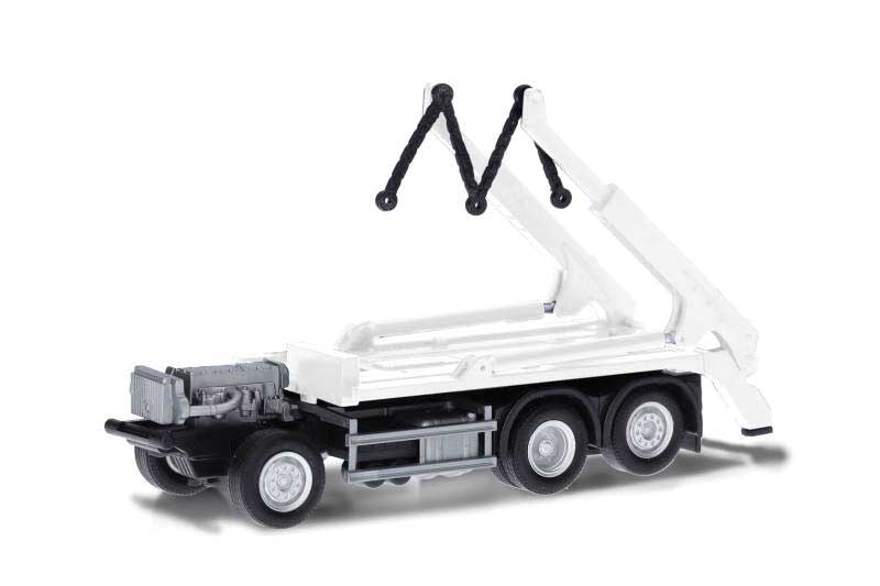 Herpa Models 085861 HO Mercedes-Benz 3-Axle Chassis, Skiploader Frame -- pkg(2)