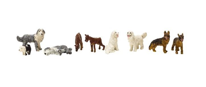 PREORDER Woodland Scenics A1971 HO Dog Pack - Scenic Accents(R) -- pkg(9)