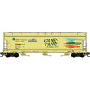 PREORDER Micro-Trains N 983100244 3-Bay Covered Hopper Grain Train Runner Pack, Columbia Basin