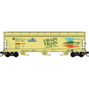 PREORDER Micro-Trains N 983100244 3-Bay Covered Hopper Grain Train Runner Pack, Columbia Basin