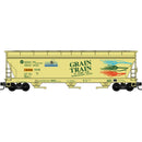 PREORDER Micro-Trains N 983100244 3-Bay Covered Hopper Grain Train Runner Pack, Columbia Basin
