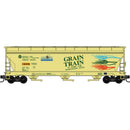 PREORDER Micro-Trains N 983100244 3-Bay Covered Hopper Grain Train Runner Pack, Columbia Basin