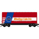 PREORDER Micro-Trains N 101100825 40' Smooth Side Hy-Cube Box Car , Wheeling & Lake Erie