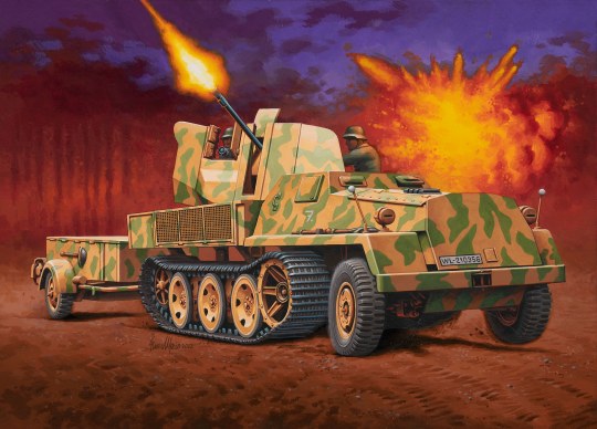 Revell 03293 sWS mit Flak-Aufbau als Sfl. mit 3,7cm Flak 43 1:72