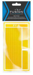 Fusion Scale Graphics HO FY5-87 Railroad Freight Car Yellow Reflective Markings Set Mixed