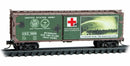 Micro-Trains N 03900270 40' Double-Sheathed Wood Box Car with Single Door and Vertical Brake Wheel, War of the Worlds (The Martians Land)