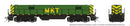 Rapido 040017 HO EMD GP40 Mother+Slug (DC/Silent): MKT - Green & Yellow: #226 + #501
