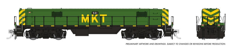 PREORDER Rapido 040017 HO EMD GP40 Mother+Slug (DC/Silent): MKT - Green & Yellow: #226 + #501