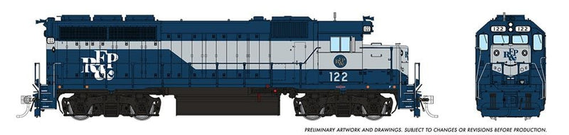 PREORDER Rapido 040019 HO EMD GP40 (DC/Silent): RF&P - Stylized Scheme: