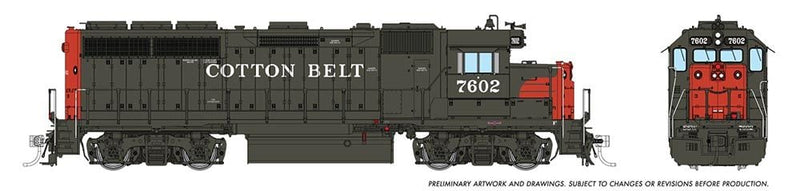 PREORDER Rapido 040023 HO EMD GP40 (DC/Silent): SSW/Cotton Belt: