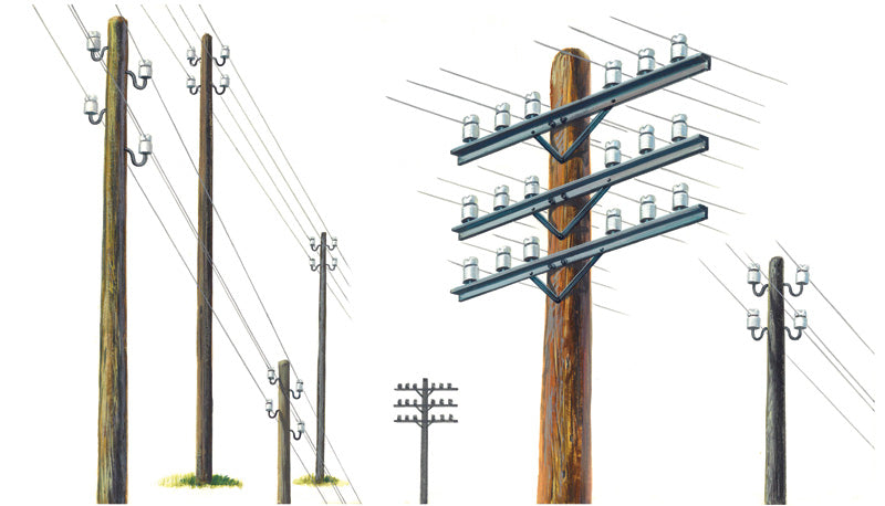 Italeri 404 - SCALE 1 : 35 Telegraph Poles