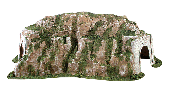 Woodland Scenics HO C1311 Ready Landform, Tunnel, Curved; 15-1/2 Wide x 25-3/4" Long 39.3 x 65.4cm