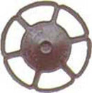 Kadee HO 2022 Miner Type Brake Wheels (8), Dark Boxcar Red