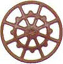 Kadee HO 2030 Ajax Type Brake Wheels (8), Red Oxide