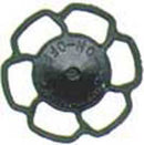Kadee HO 2044 Champion Peacock Type Brake Wheels (8), Black