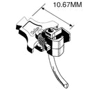 Kadee HO 53 NEM 363 European-Style Couplers, Long (10.67mm, .42", 27/64") 1 Pair with NEM 363 to 362 & Bolt-On 363 Adap