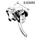 Kadee HO 52 NEM 363 European-Style Couplers, Medium (8.63mm, .34", 11/32") 1 Pair with NEM 363 to 362 & Bolt-On 363 Ada