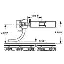 Kadee HO 120 SBE Bottom Shelf Whisker Metal Couplers with Gearboxes, Medium 9/32" Centerset Shank 2 Pairs