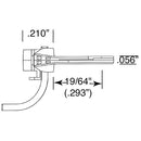 Kadee HO 120 SBE Bottom Shelf Whisker Metal Couplers with Gearboxes, Medium 9/32" Centerset Shank 2 Pairs