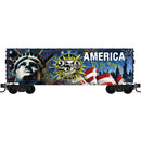 PREORDER Micro-Trains HO 310010004 40' Insulated Plug Door Steel Box Car, Liberty 250