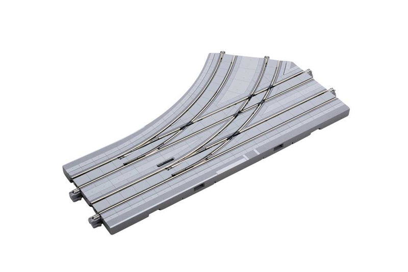 Kato N 40212 Unitram Street Double-Track Electric Turnout, Left Hand 7-3/32" Radius Diverging Route